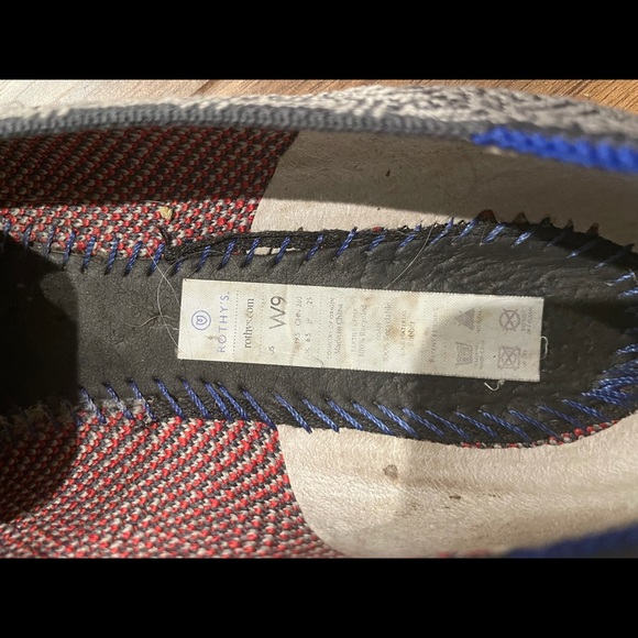 Rothy’s size 9 gray charcoal grid loafers. - Picture 5 of 5